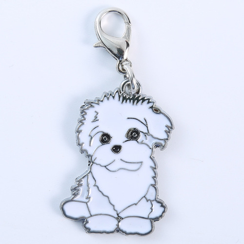 New metal dog tag Bichon Frize pet supplies creative home gifts laser Shiba Inu pendant