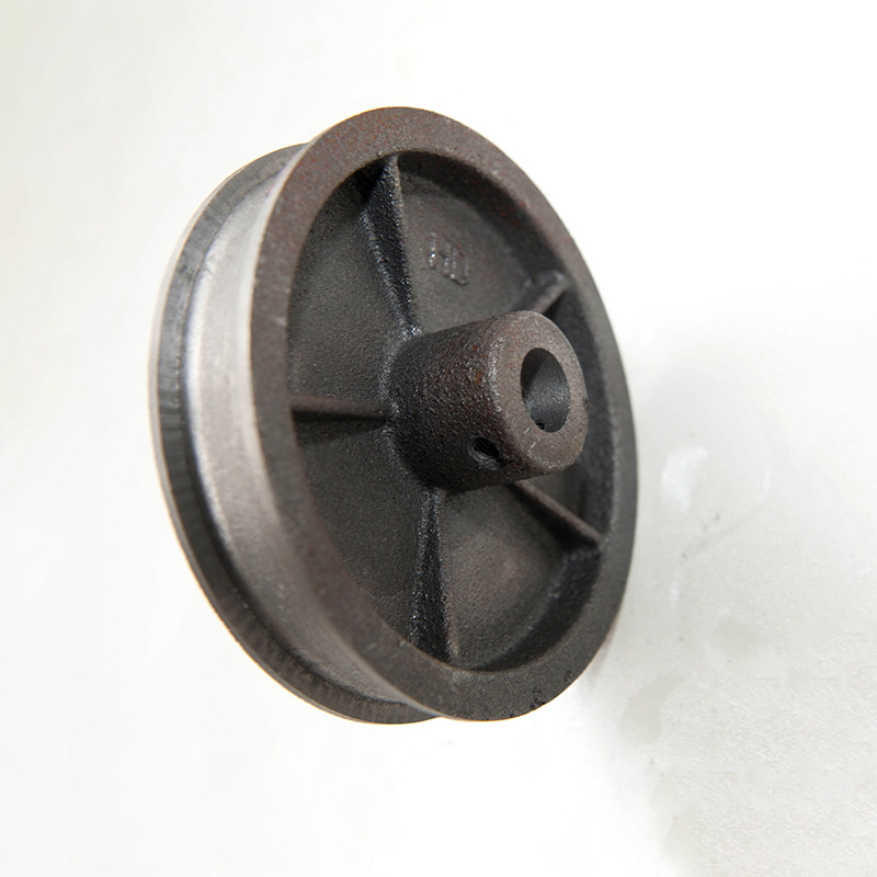 厂家直销生铁地滚轮 实心轮滑动铸钢空心双边轮 工业移动滚动铁轮