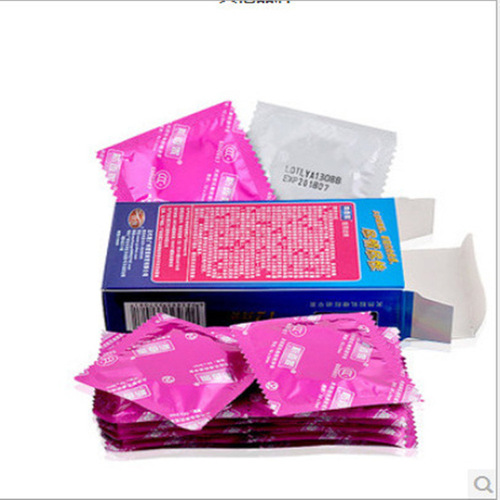 Schani Condoms with Floating Beads, Schani Wolf Teeth Condoms, Cooling and Warming Sensation, 12-Pack Condoms