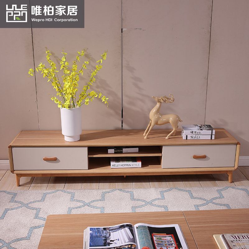 modern Northern Europe TV cabinet Simplicity a living room combination Cabinet Lockers Small apartment white TV Cabinet