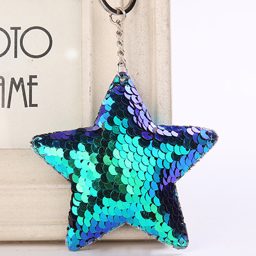 Retroreflective glossy keychain