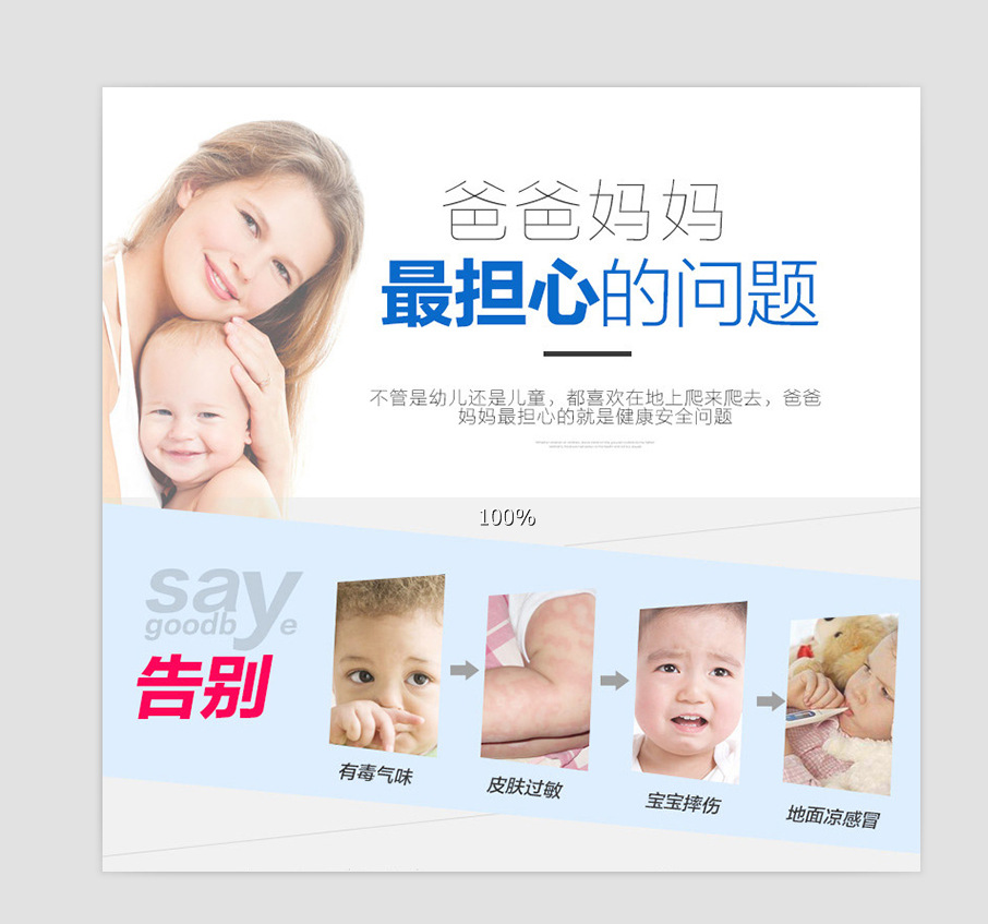 Homegrown Climbing pad environmental protection tasteless security Foam mats Proof and waterproof