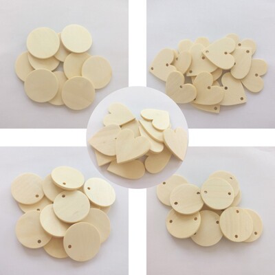 3mm木质小木片DIY制作配件木质片创意手绘木板背景墙装饰材料|ms