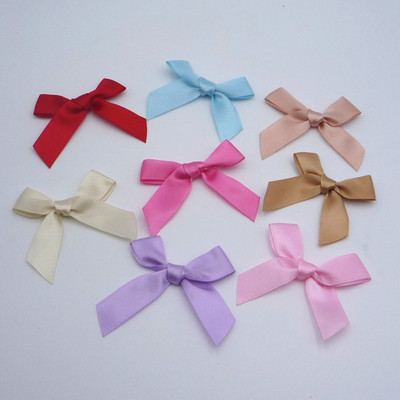 现货3分涤纶带手绕蝴蝶结成品缎带手工小花蝴蝶结 DIY手工配件