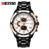 Men's watch, steel belt, waterproof dial, quartz watches, European style