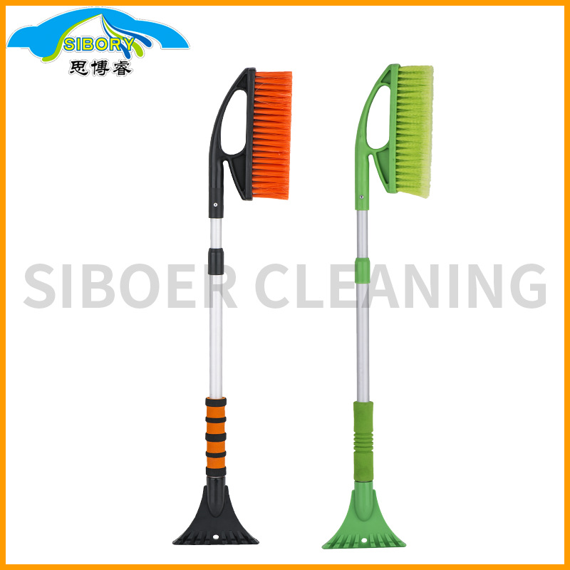 宁波思博1.12米多功能两用可伸缩雪铲刷 汽车用PVC开绒刷丝除雪铲