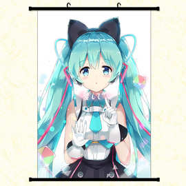 初音挂画 Miku 动漫海报卷轴 漫展热卖 亚马逊货源批发 VOCALOID