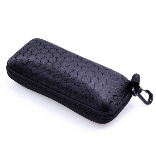 New anti-stress honeycomb zipper glasses case sunglasses case wholesale eva zipper bag black sunglasses sunglasses case