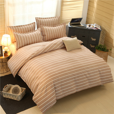 2018南通家纺秋季新款简约床单四件套 个性时尚床品4件套