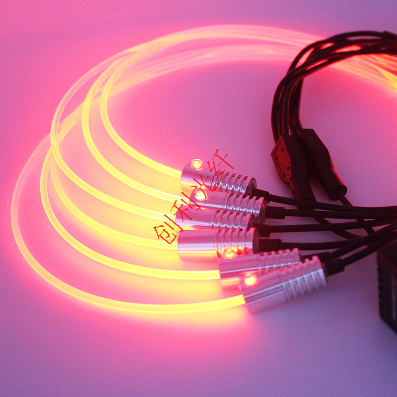 实心6mm通体侧光发光塑料导光条发光光纤电子工艺导光线变色MMA-阿里巴巴