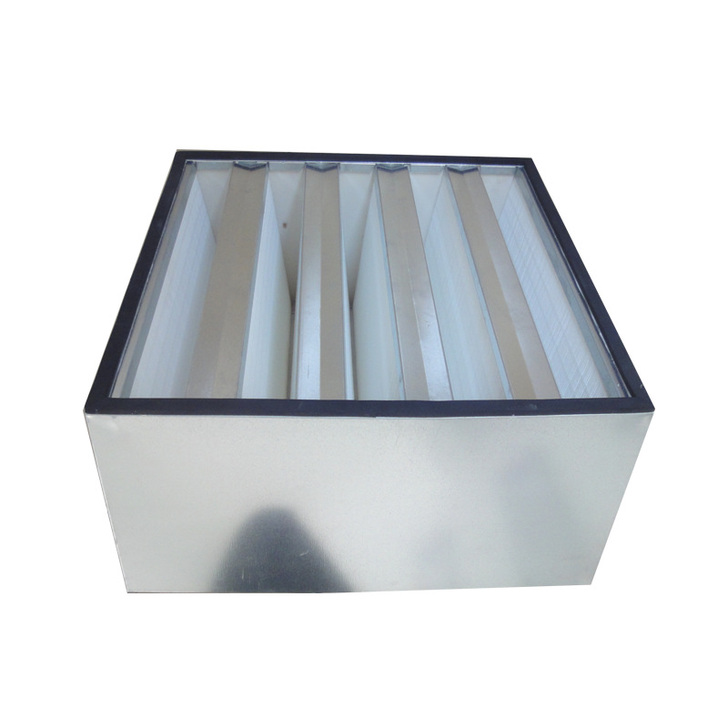 熔喷复合滤材F9H10双面金属护网空调末端送风处亚高效空气过滤器