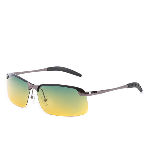 3043 two-color polarized sunglasses for men and women, special night vision glasses for driving, day and night eye protection, cycling sports