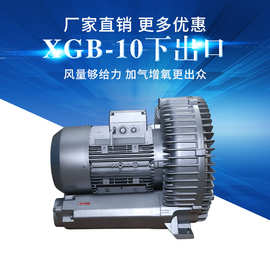 XGB-10物料输送真空吸料风机下出口旋涡气泵鱼缸曝气养殖增氧气泵
