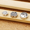 Wholesale S925 Sterling Silver Jewelry Taiyin DIY accessories flat beads and silver beads 9mm.