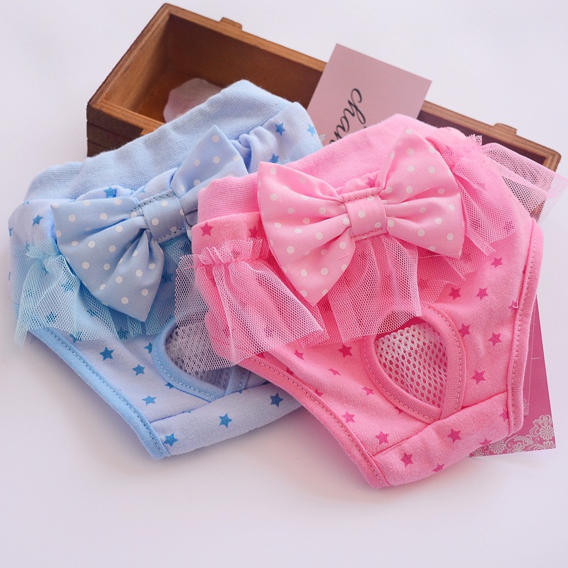 Cotton Material Fashion Cotton Stripe Bow Knot Pet Clothing 1 Piece