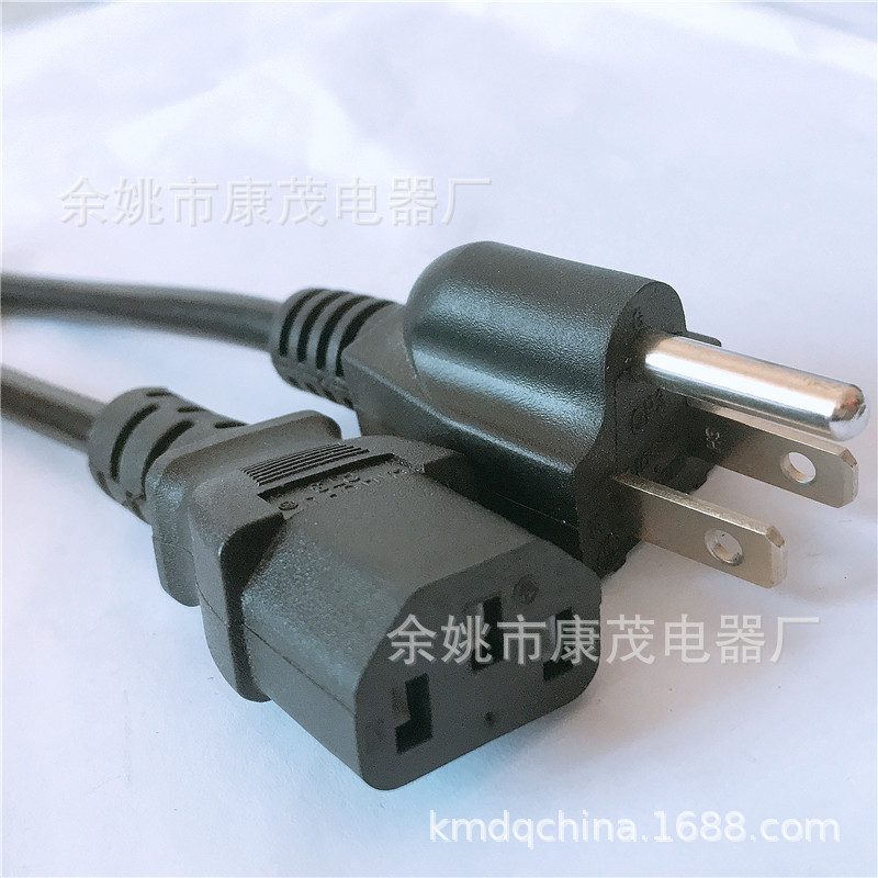 厂家供应 电源线 三芯美标品字尾电源线 美规电源线 美式电源线