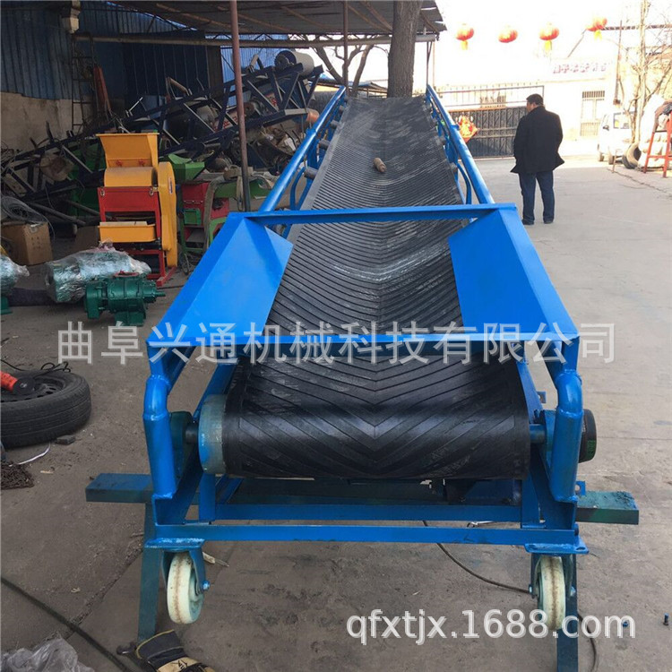 长距离泥土 沙子带式运输机 河北碎石子长距离输送皮带机厂家定制