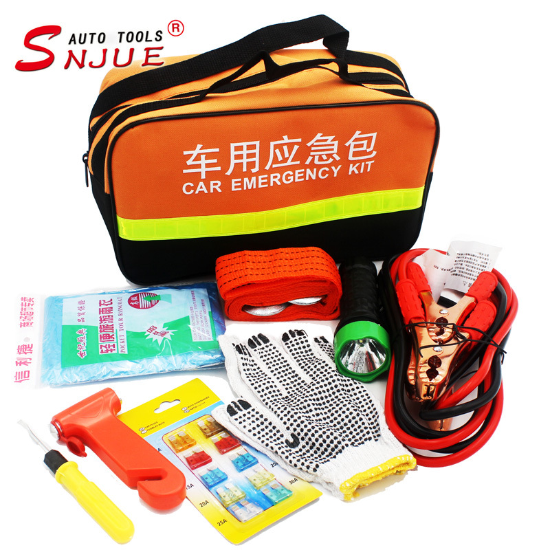 应急工具包9件套车载应急套装随车应急工具出行户外工具SJ2009A|ru