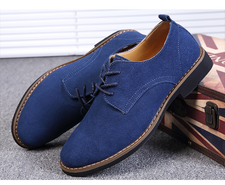 Men's Casual Oxford Suede Slip-On Office Wedding Shoes Footgear_voghion.com