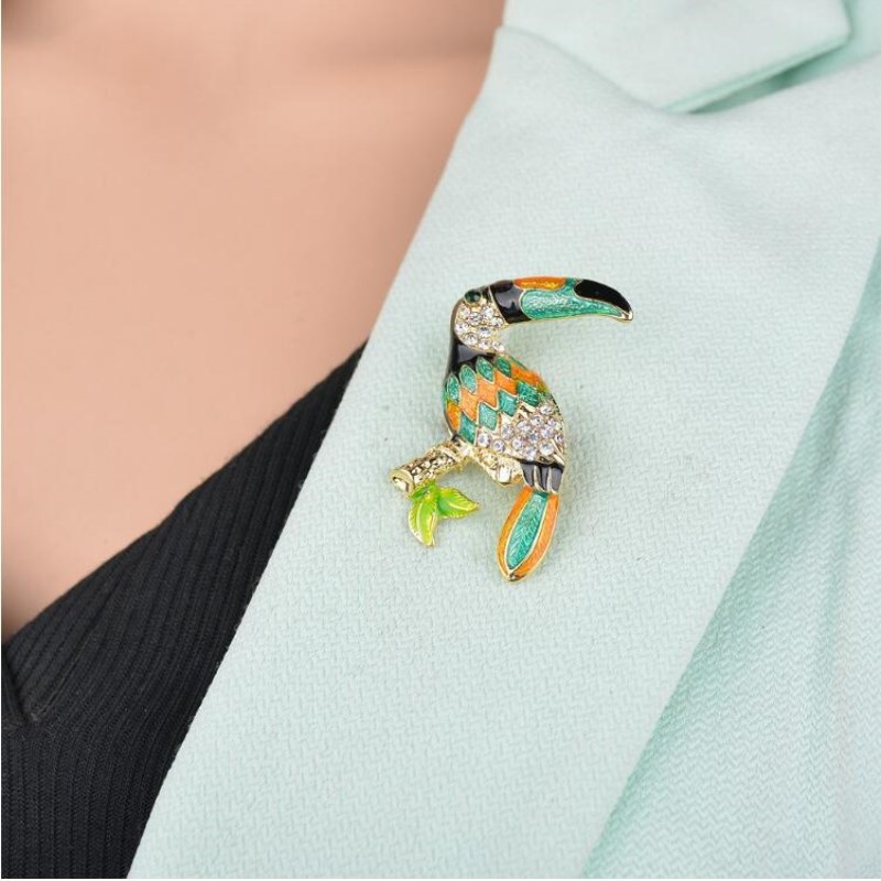 Enamel, Inlay Design Cute Style Cute Pin Animal Alloy Enamel Inlay Artificial Gemstones Unisex Brooches