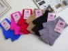 Men's demi-season colored thin gloves, knitted set, Korean style, fingerless, wholesale