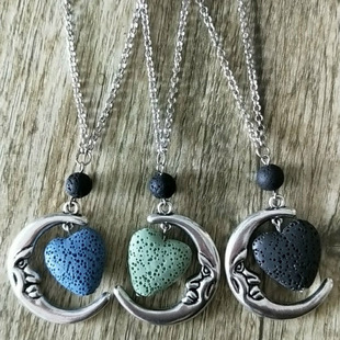 ����  ���uͨ���N�Ʒ���»�ɽʯ�� lava diffuser necklace
