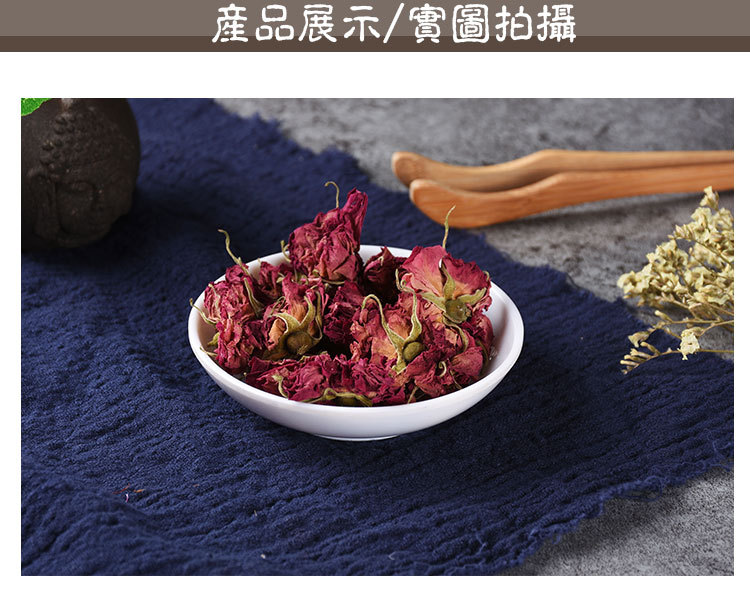 Rose Crown Buds (Rosa rugosa) — Pingyin Low-Temperature Dried Flower Tea, 500g Bulk key features