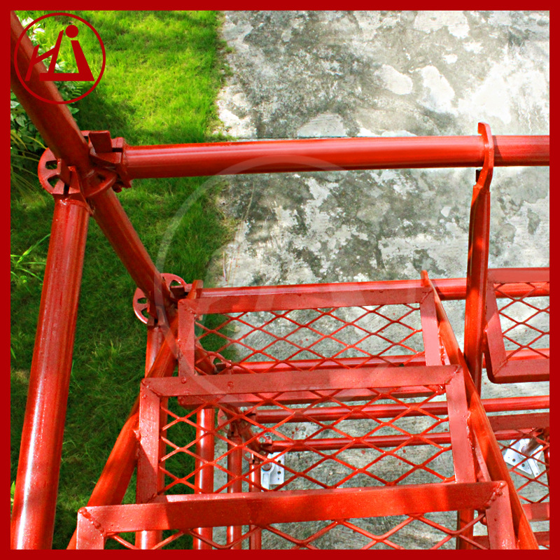 建宇厂家批发圆盘菊花扣式脚手架镀锌喷漆钢管舞台架移动工地搭架