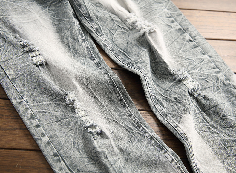 Jeans nuovi da uomo, alla moda, casual, retrò, ricamati, lavati, a gamba dritta_voghion.com