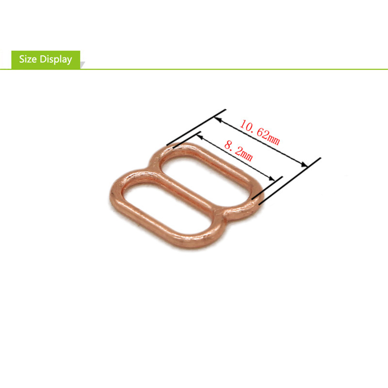 Button Button Round 8 Adjustable Buckle Alloy Women's Underwear Ring Button Bra Sling Shoulder Strap Swimwear Accessories