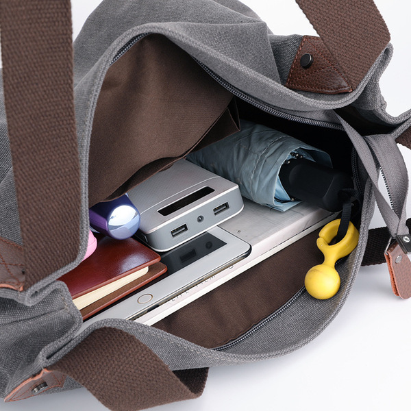 Solid color one-shoulder bag for leisure