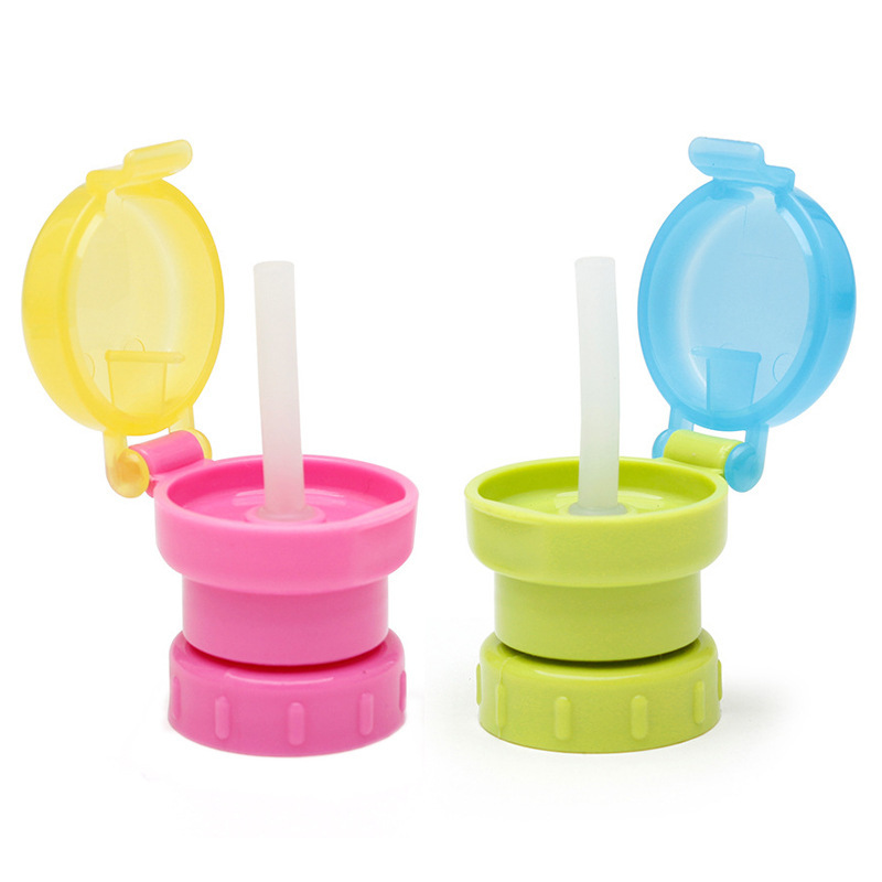 Japan Maternity baby Tube cap children portable bottled Drinks Drink plenty of water straw With cover