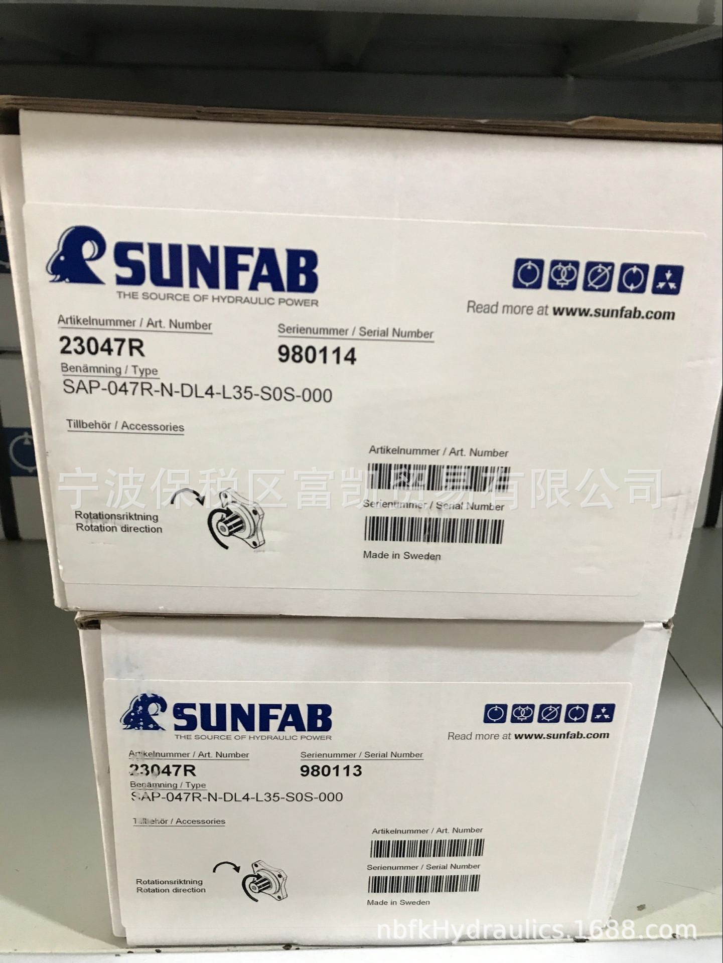 现货胜凡SUNFAB柱塞泵SAP047-RN-DL4-L35-SOS-000