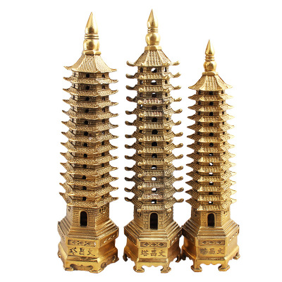 Manufactor goods in stock Wenchang tower Thirteen Copper Tower Home Furnishing Decoration Arts and Crafts Wenchang tower wholesale