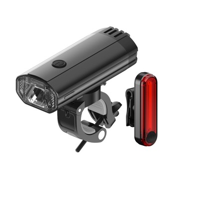 EOS370+BK300 USB充電LED手電筒公路山地騎行自行車前燈尾燈套裝