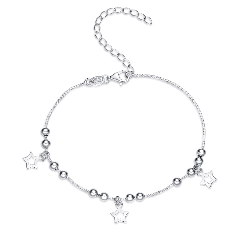 Simple Style Geometric Star Silver Bracelets Plating 925 Silver Bracelets display picture 1
