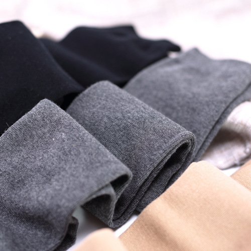 Autumn and Winter Straight Leg Knee Socks for Women, Cotton Knee-High Socks, Korean Style Warmth Protection Leg Socks, Solid Color Bunchy Socks