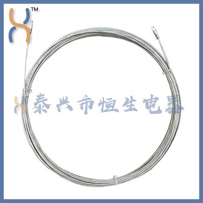 工厂供应银色镀锌金属穿墙线引线拉线器电缆电工弹簧30m线径3/4mm