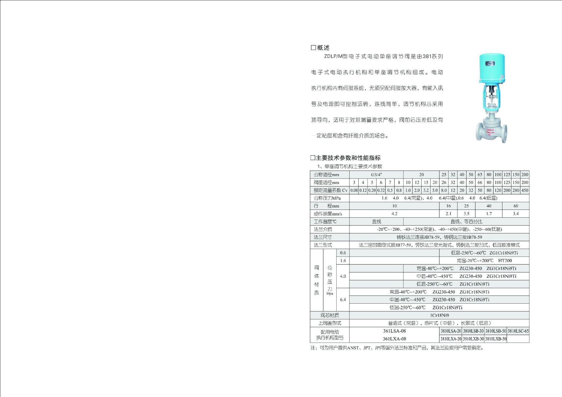 ZDLPM型电动调节阀说明书2