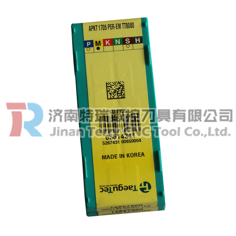 特固克刀片 铣削刀片APKT170516R-EM  TT9080钢件不锈钢加工