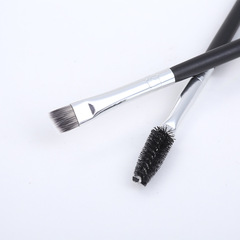Creative Double-Headed Makeup Brushes: Eyebrow Brush, Eyelash Brush, Lip Brush, and Spiral Angled Dual-Head Beauty Brush