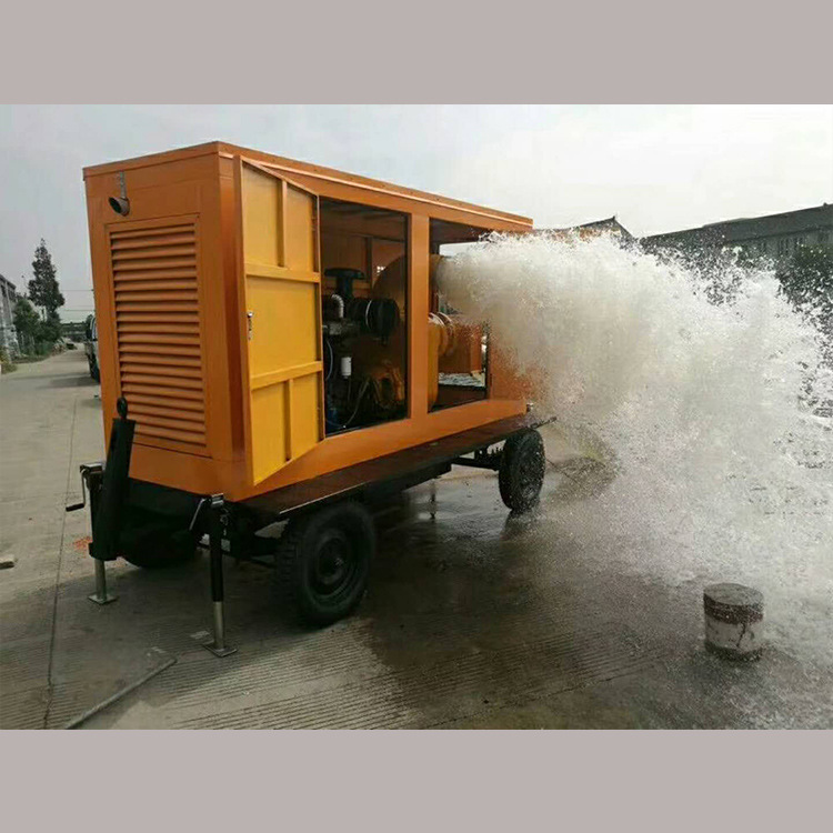 悍博供应防汛排污移动泵车6寸8寸10寸移动自吸污水柴油泵价格优惠