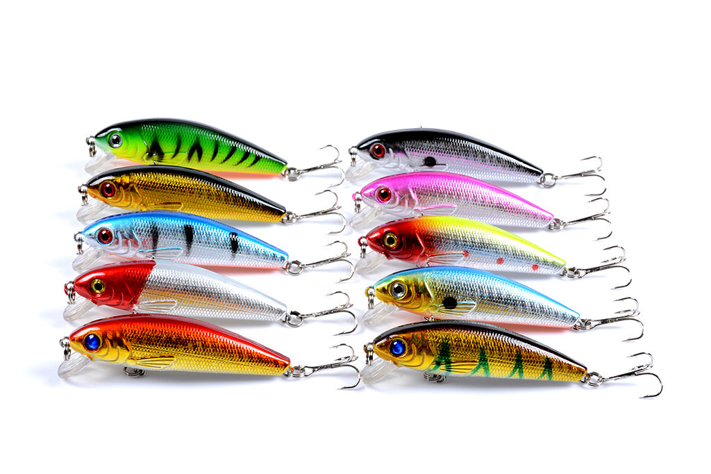 Floating Minnow Fishing Lures Hrad Plastic Baits Bass Trout Fresh Water Fishing Lure