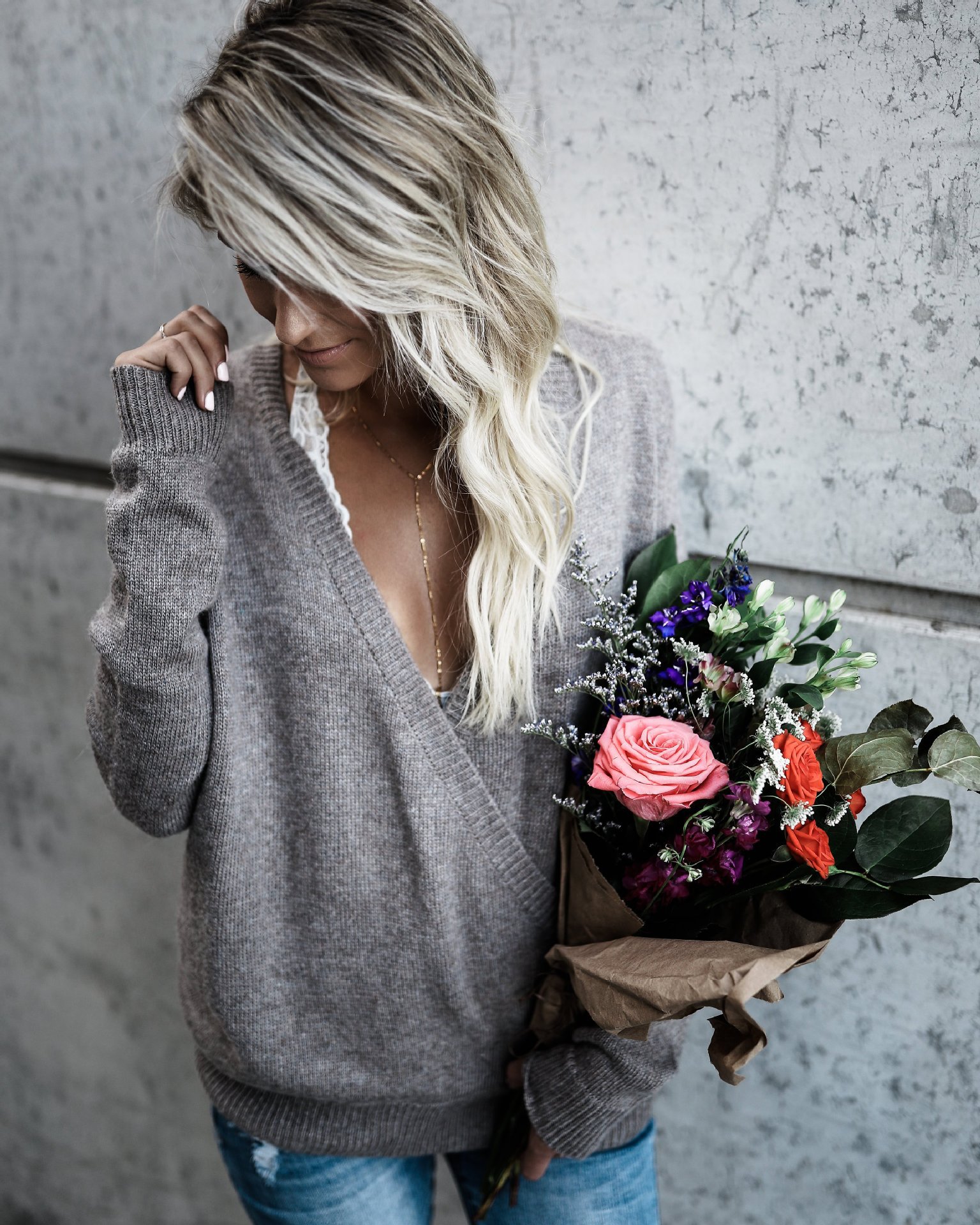 Regular Sleeve Sleeve Type Streetwear Solid Color Cotton Blend Polyester V Neck Long Sleeve Regular Sleeve Patchwork Tassel T-shirt