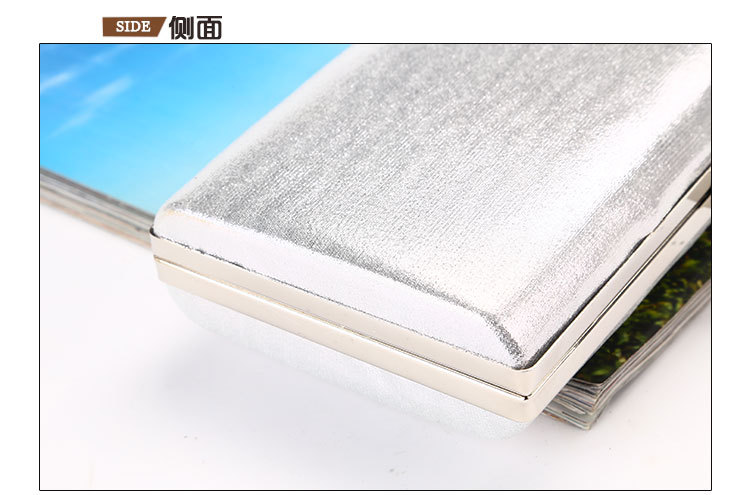 300g Weight Polyester Lining Material Buckle Closure Type Single Shoulder Strap Strap Type Evening Bag Bags Type Pu Leather Material Solid Color Pattern Fashion Style Gold, Silver, Black Color Small Size Dinner Bag Handmade Pu Evening Bag Large Capacity Banquet Bag 2