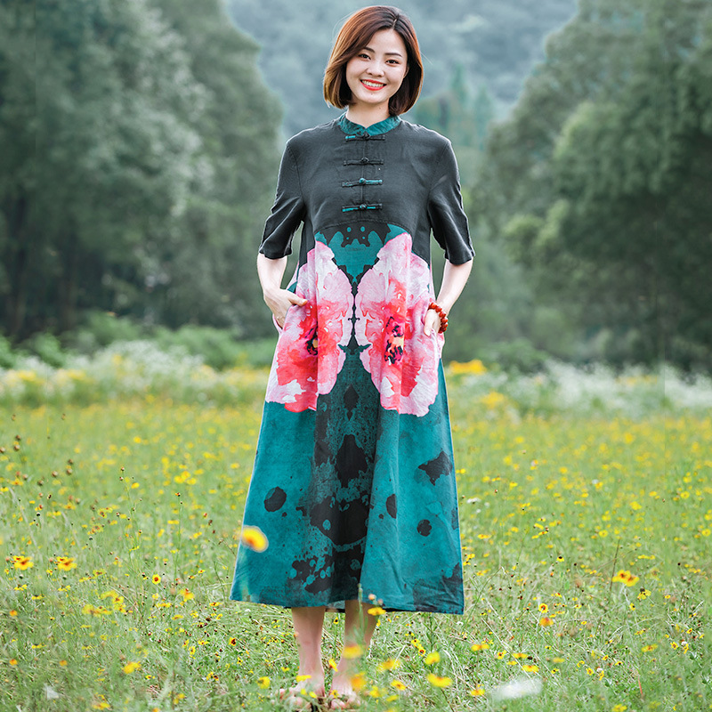 Robe femme BRANCHE en Tiansi - Ref 3328548 Image 1