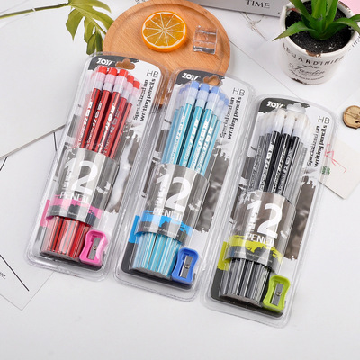 Name Yi children HB Eraser pencil 12 Pcs Six corners student Dedicated write pencil Pencil sketch
