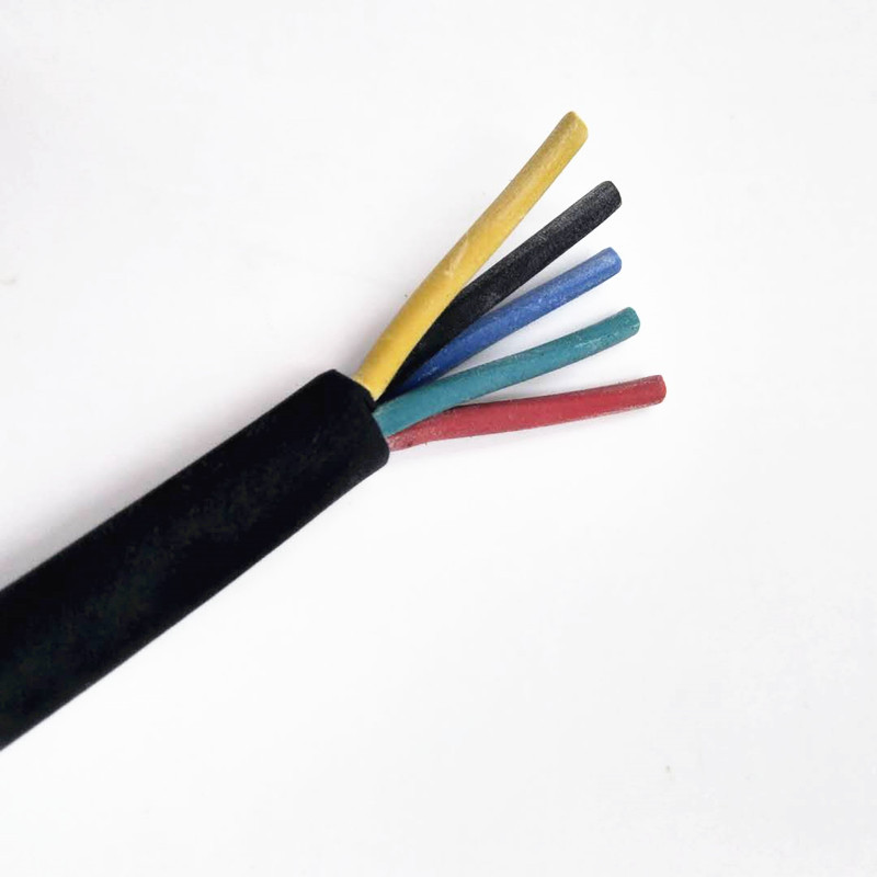 H05RN-F 2*1.0+3*0.5户外灯防水组合橡胶线VDE认证环保电源连接线