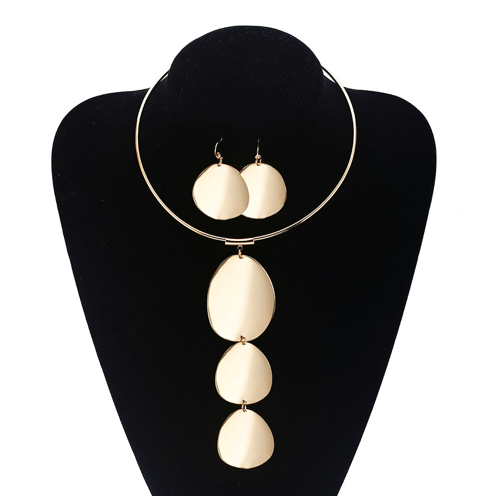 Earrings + Necklace Quantity IG Style Simple Style Geometric Alloy Women's Jewelry Set