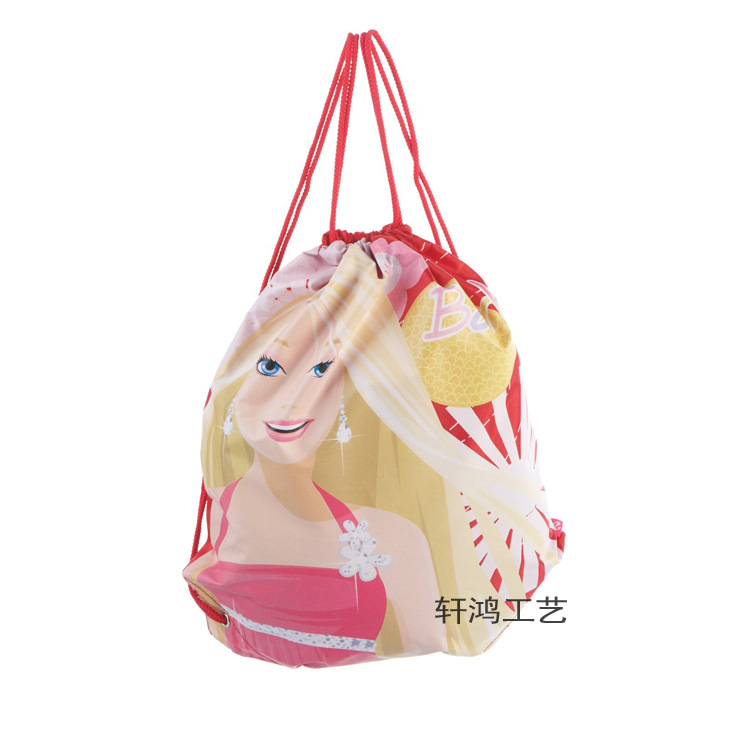 专业定制烫画涤纶束口拉绳袋 牛津布收纳抽绳袋 热升华双肩书包